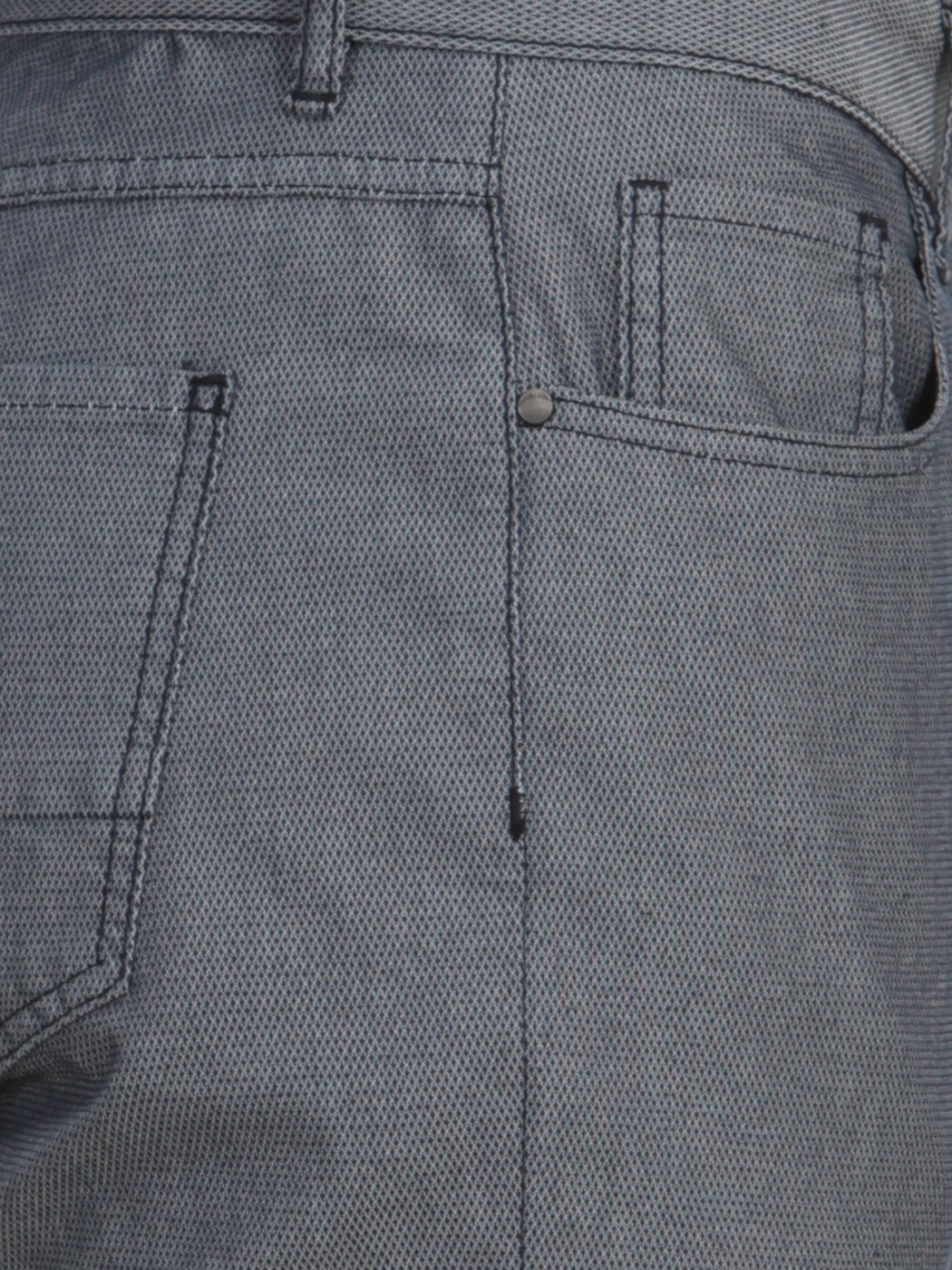 Lacivert Düz Dokuma Regular Fit Casual Pamuk Karışımlı Pantolon - Thumbnail
