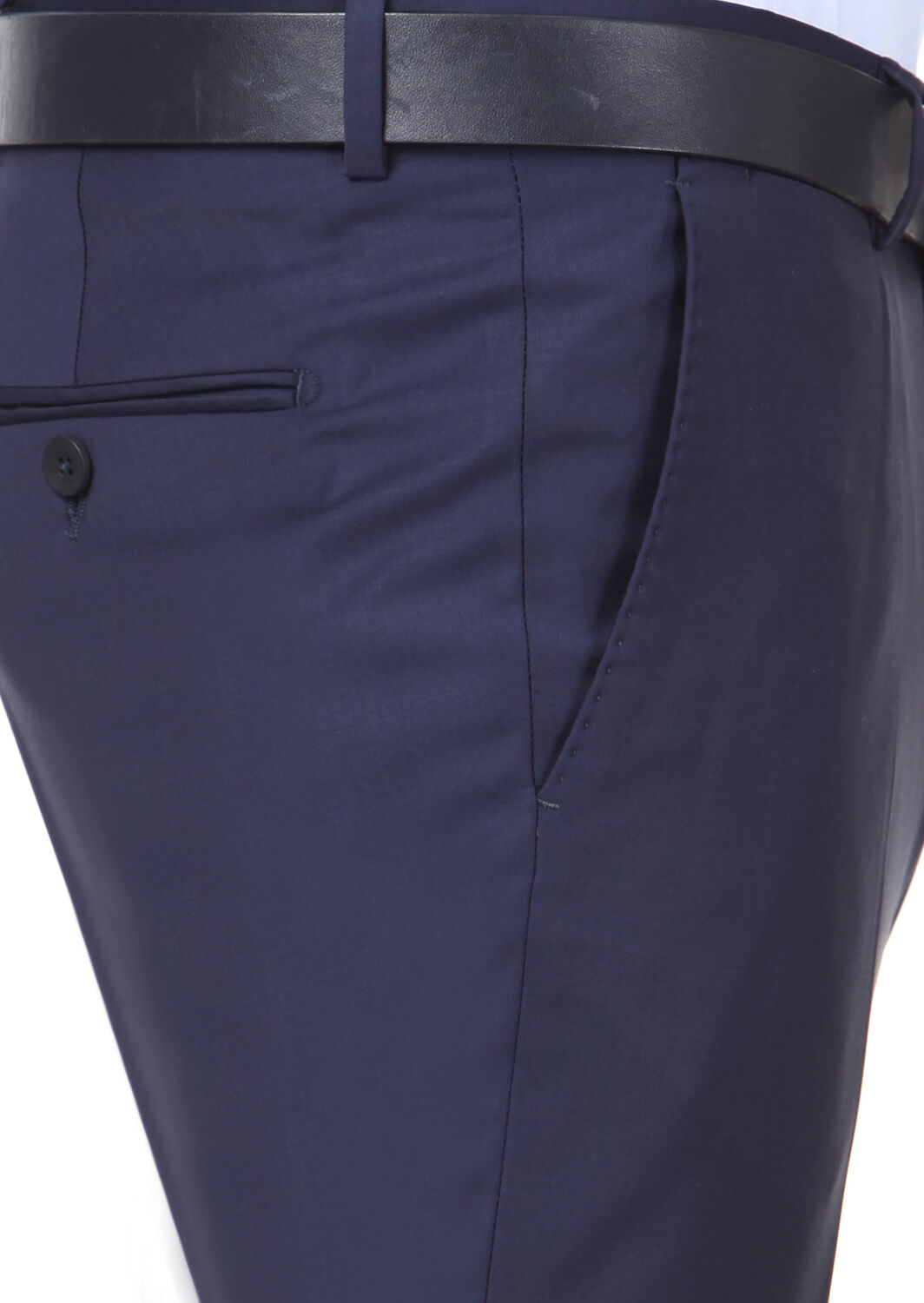 Saks Düz Dokuma Slim Fit Klasik Yün Karışımlı Pantolon