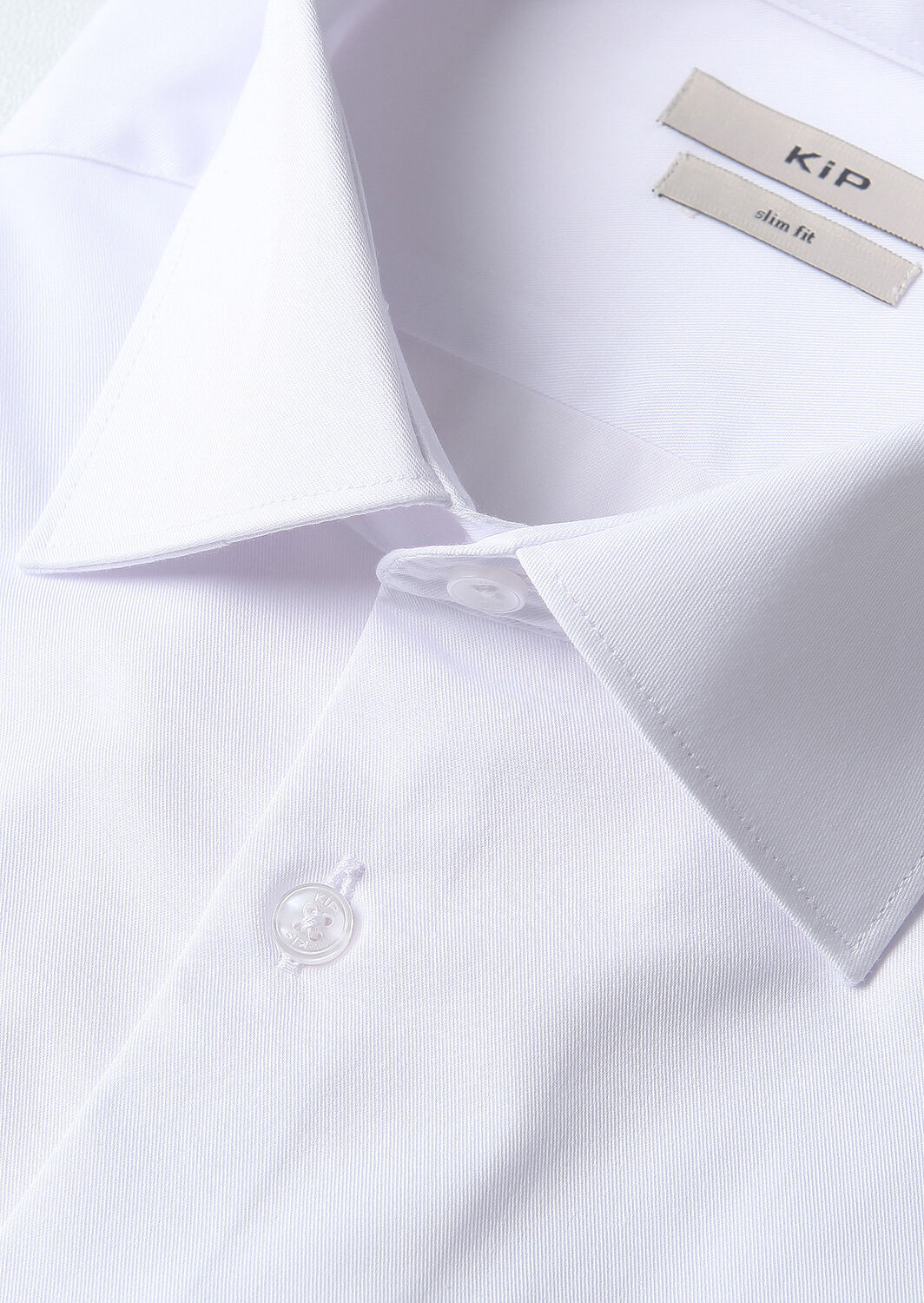 Beyaz Düz Slim Fit Dokuma Klasik Pamuk Karışımlı Gömlek