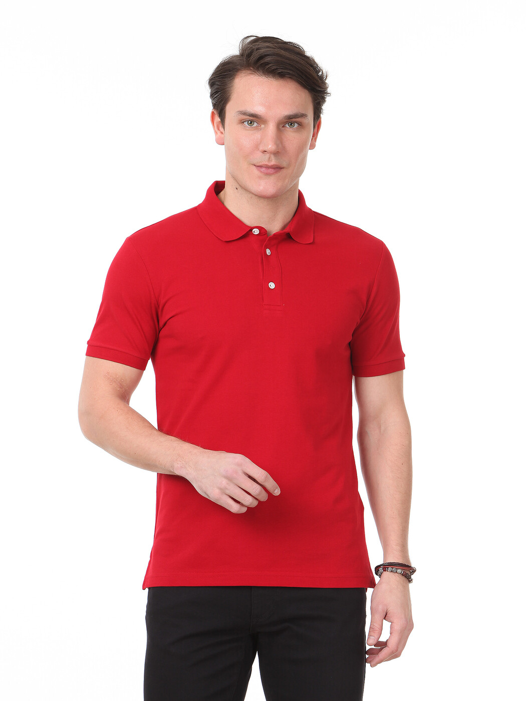 Kırmızı %100 Pamuk T-Shirt - Thumbnail