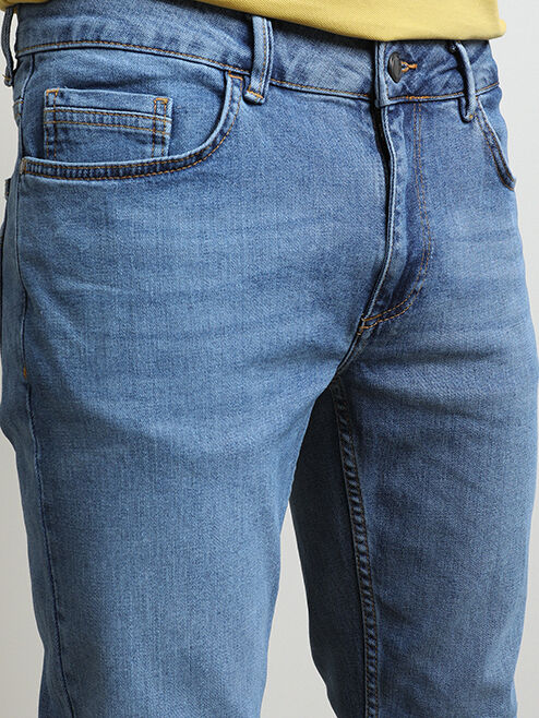 Mavi Slim Fit Denim Pamuk Karışımlı Pantolon