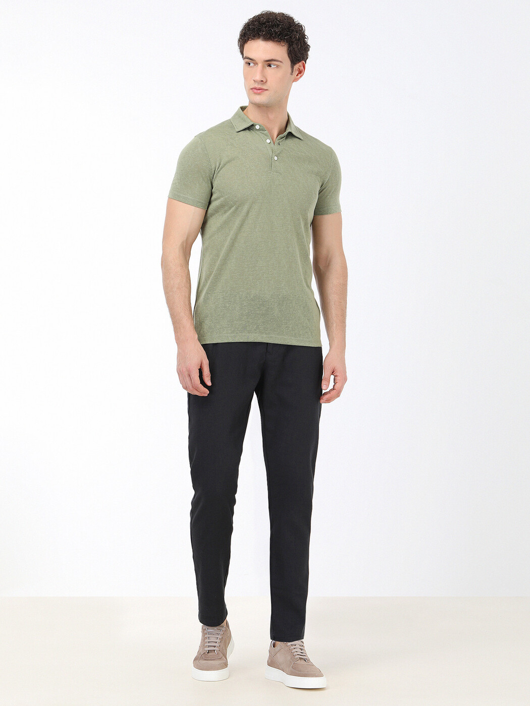 KİP - Yeşil Düz Polo Yaka T-Shirt (1)