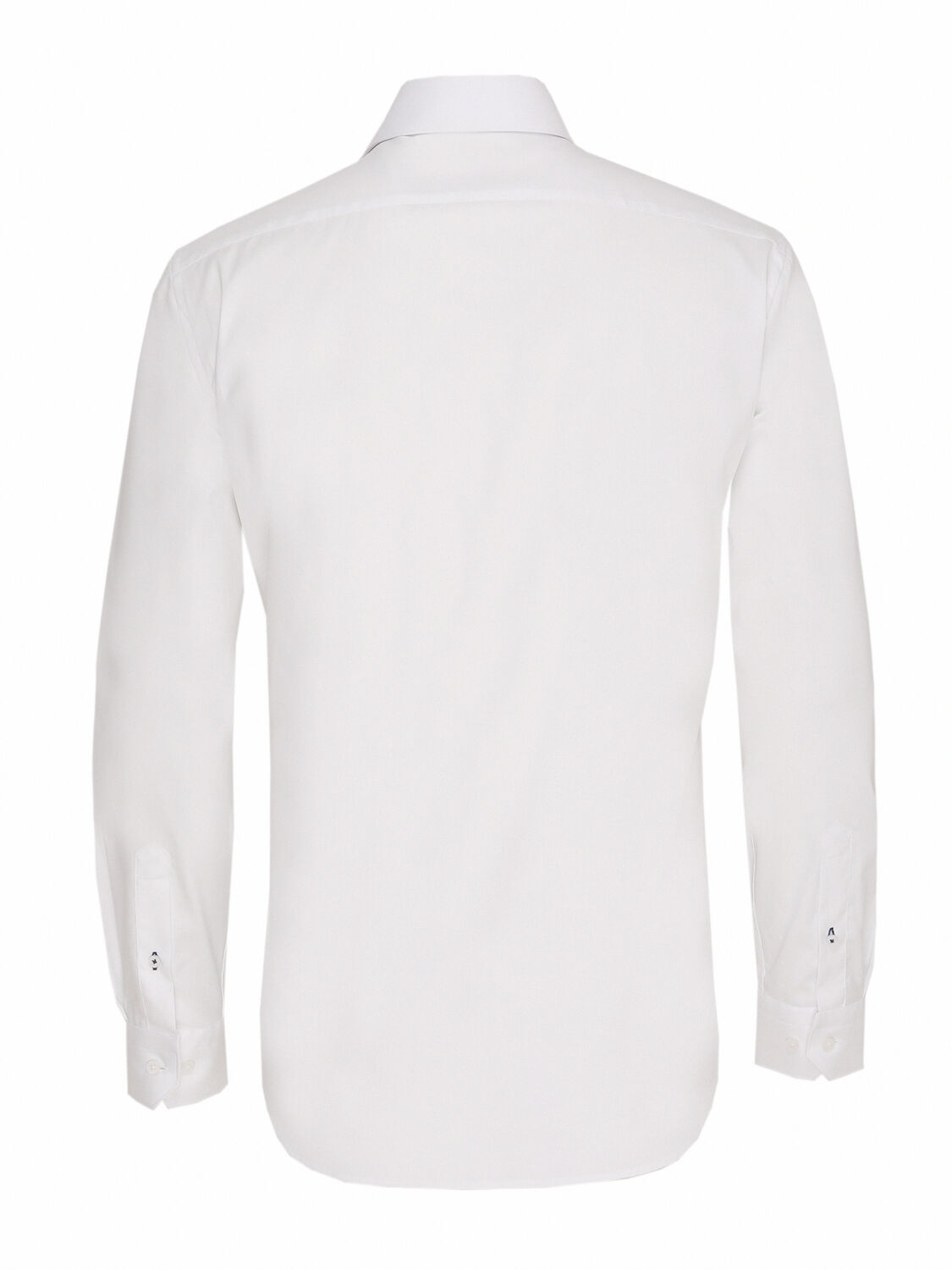 Beyaz Düz Regular Fit Dokuma Klasik %100 Pamuk Gömlek