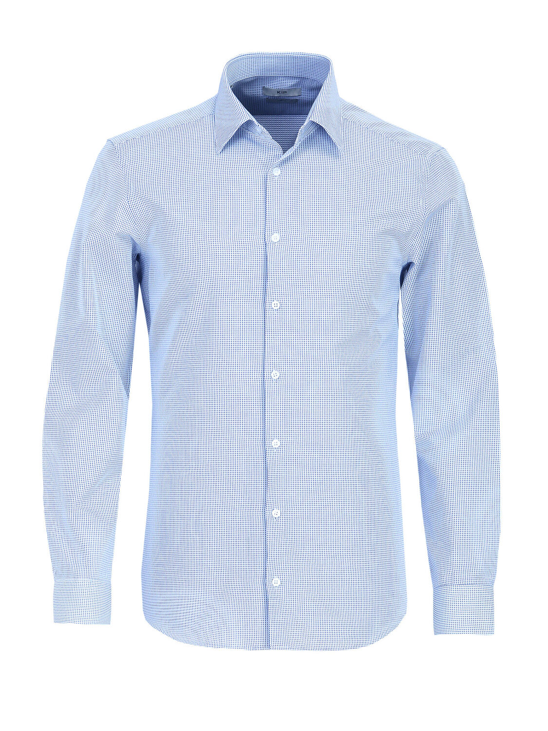 Mavi Slim Fit Dokuma Klasik Pamuk Karışımlı Gömlek