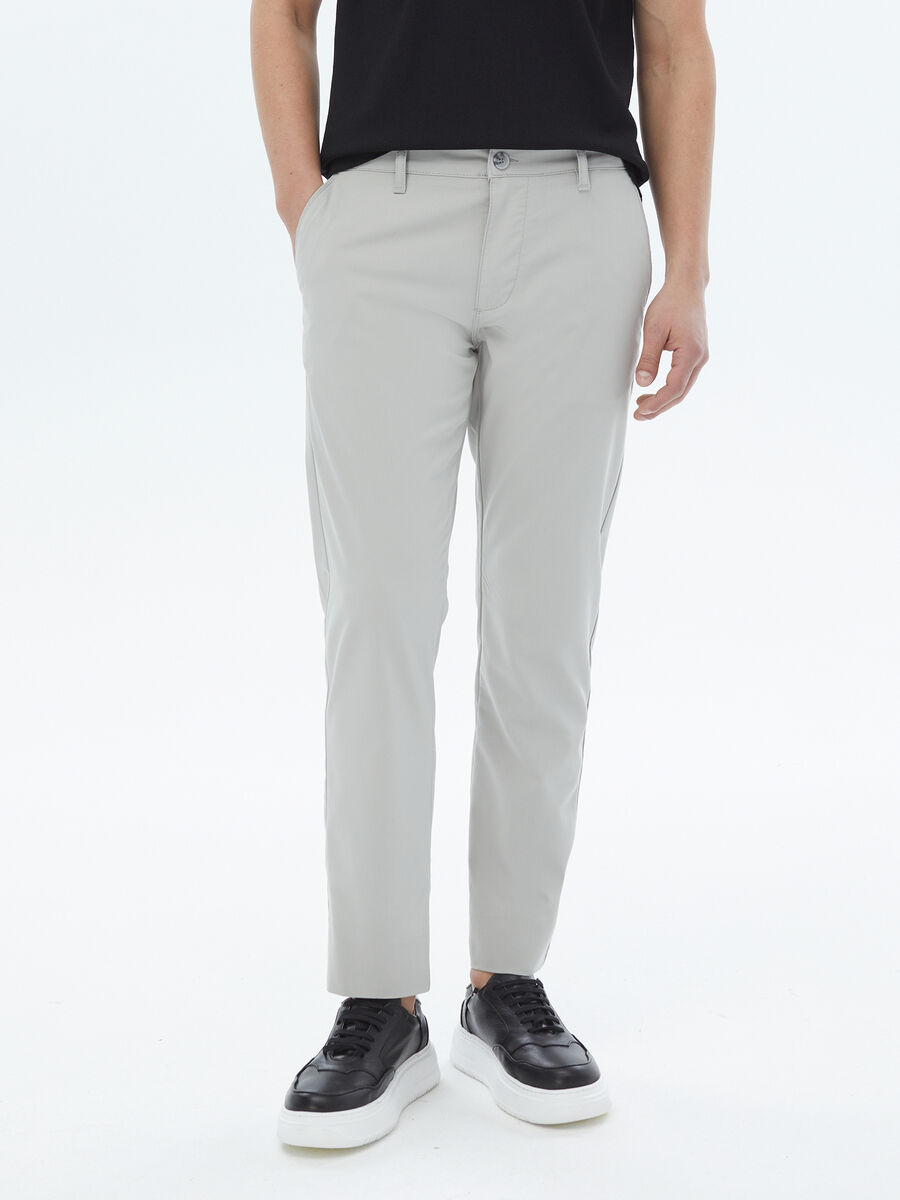 Taş Dokuma Slim Fit Casual Pantolon