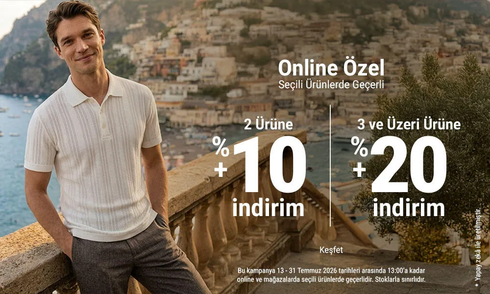 Seçili Ürünlerde 2 Ürüne %10, 3 ve Üzerine %20 İndirim!