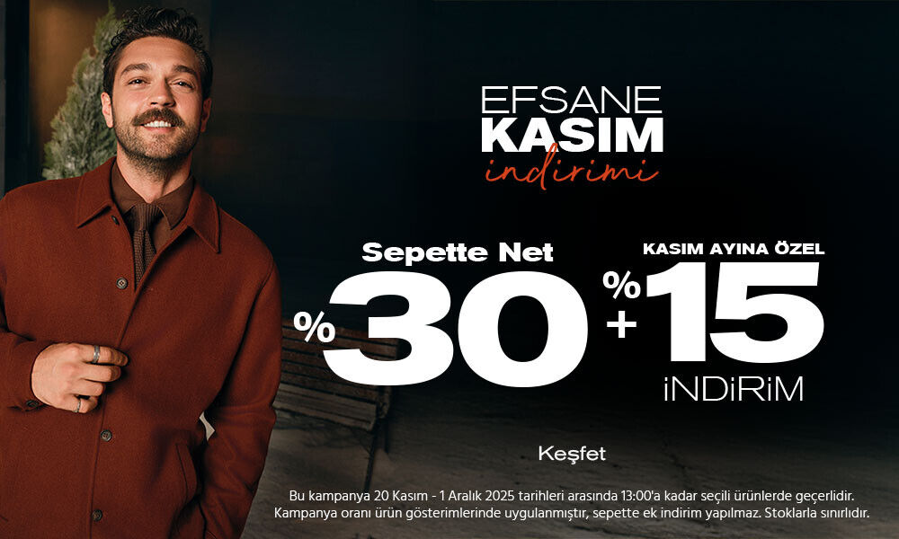 Yeni Sezonda %30+%15 İndirim!
