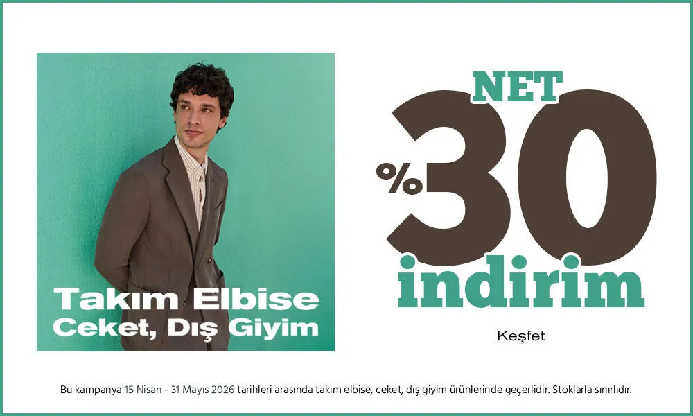 Yeni Sezonda Takım Elbise - Ceket - Dış Giyim'de %30 TL İndirim!