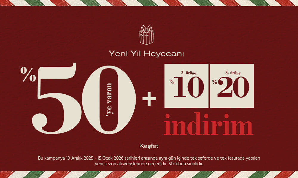 Yeni Sezonda %50'ye Varan İndirime Ek Özel Fiyatlar!