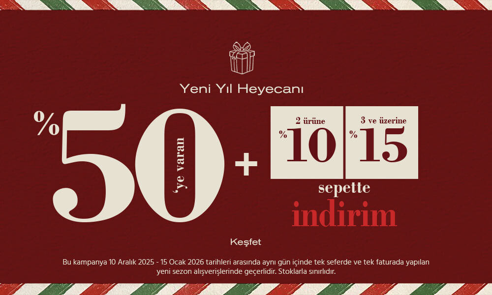 Yeni Sezonda %50'ye Varan İndirime Ek Özel Fiyatlar!