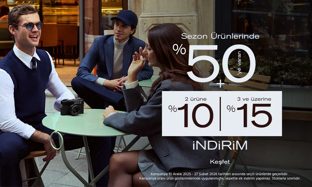 Yeni Sezonda %50'ye Varan İndirime Ek Özel Fiyatlar!