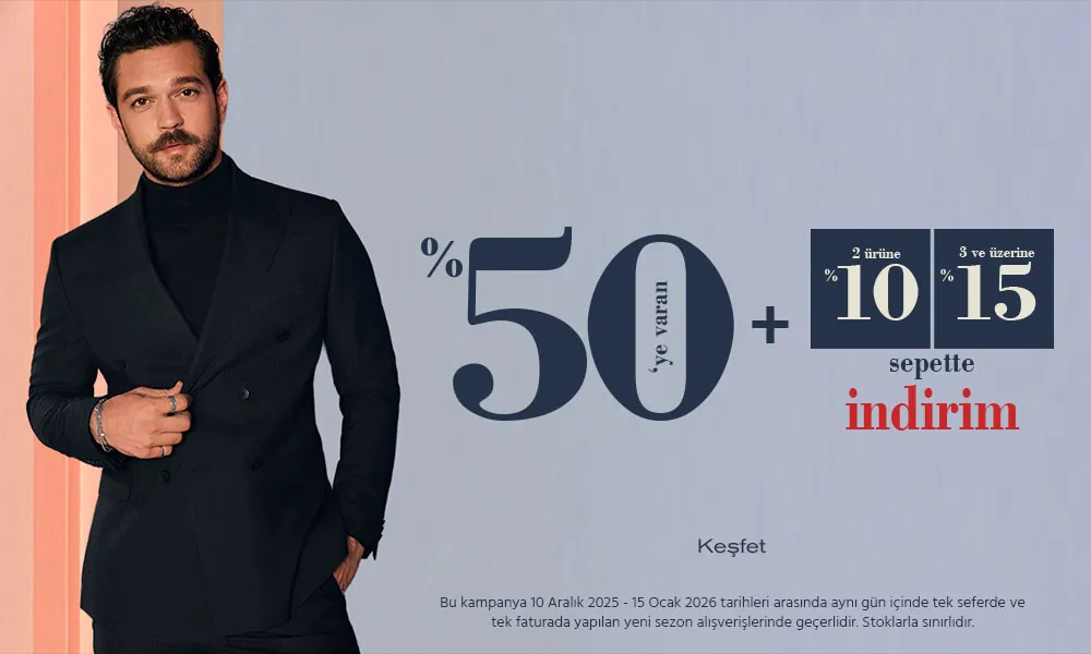 Yeni Sezonda %50'ye Varan İndirime Ek Özel Fiyatlar!