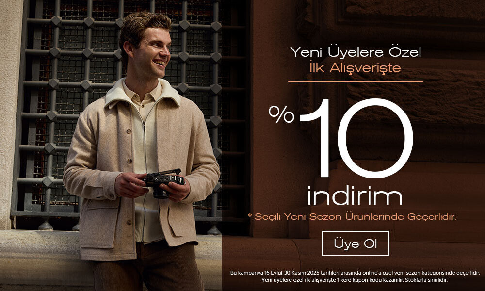Yeni Üyelere Özel %10 İndirim!