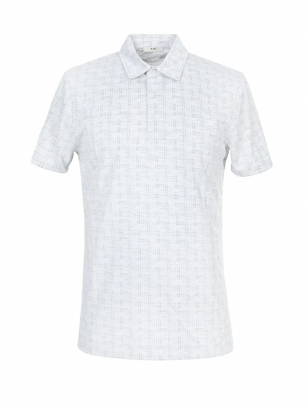 Açık Gri Jakarlı Polo Yaka T-Shirt - 5