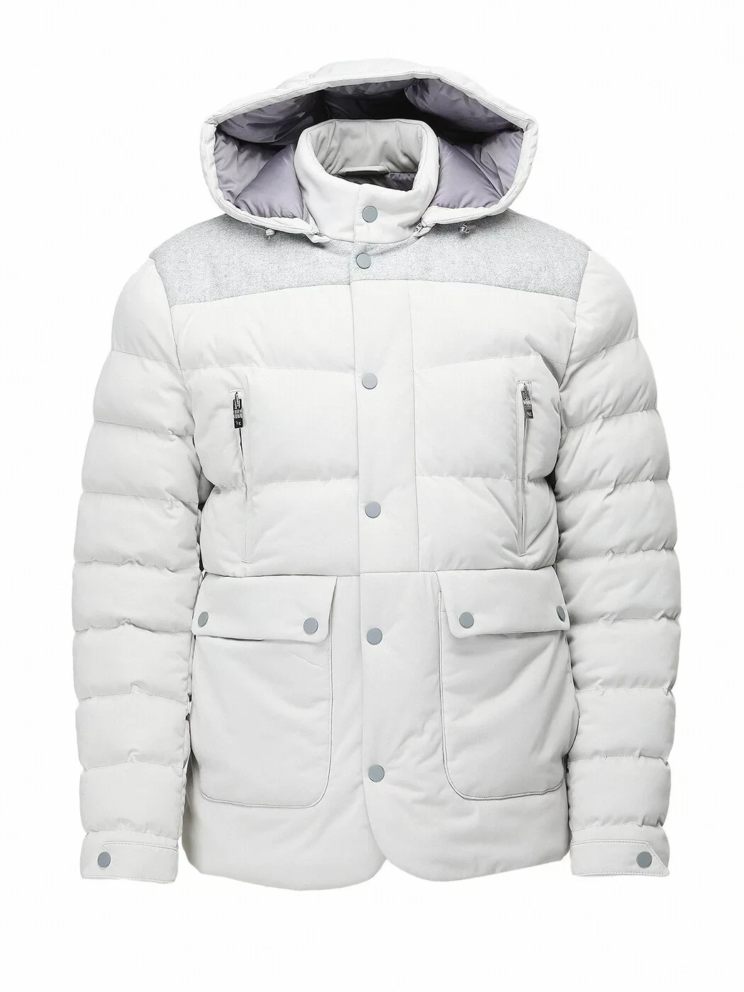 Açık Gri Regular Fit Micro Jel Elyaflı Spor Ceket - 7