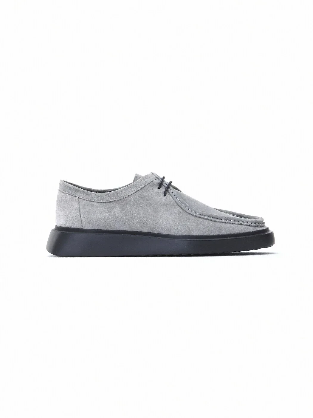 Açık Gri Süet Smart Casual Ayakkabı - KİP