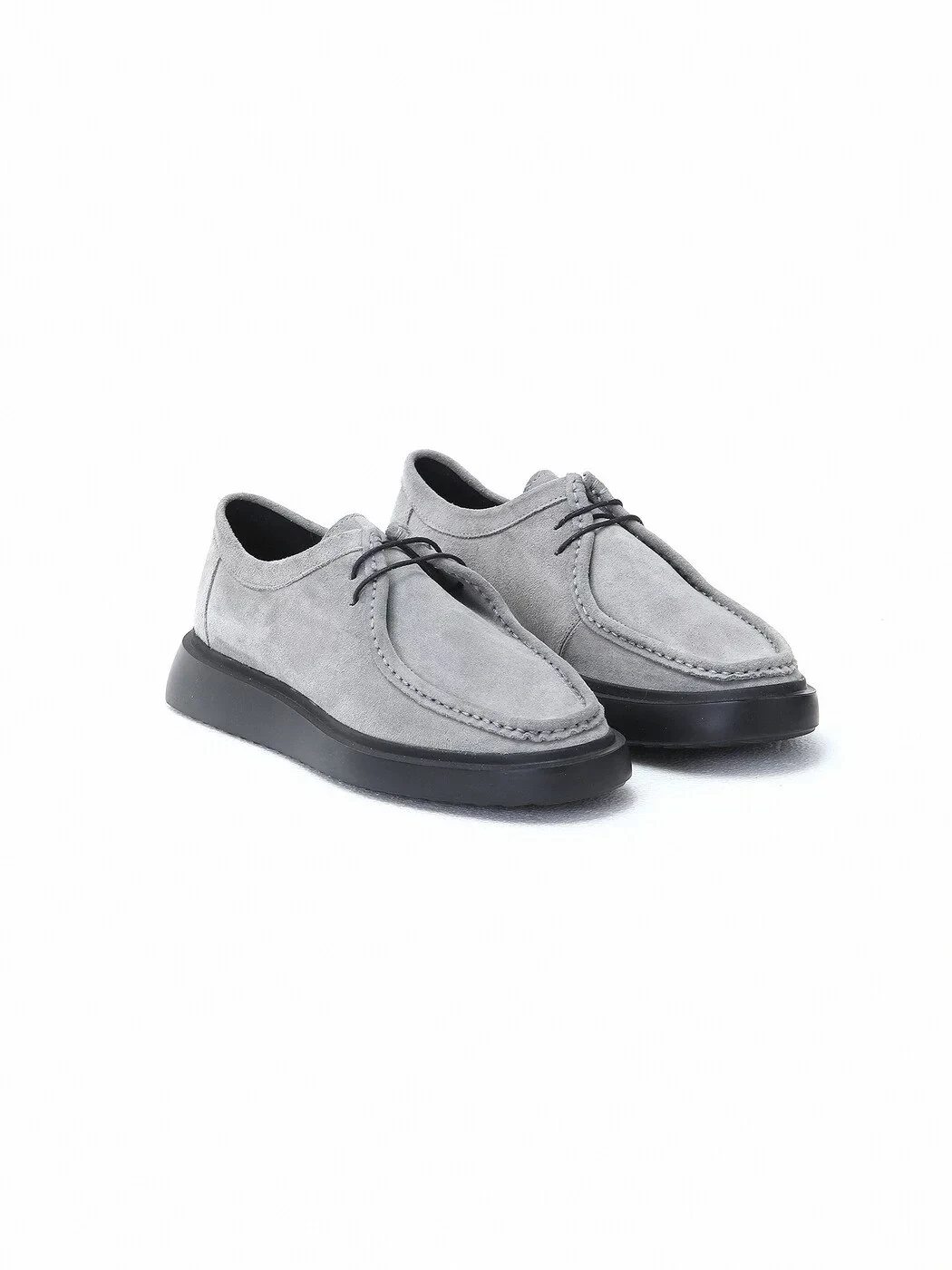 Açık Gri Süet Smart Casual Ayakkabı - 2
