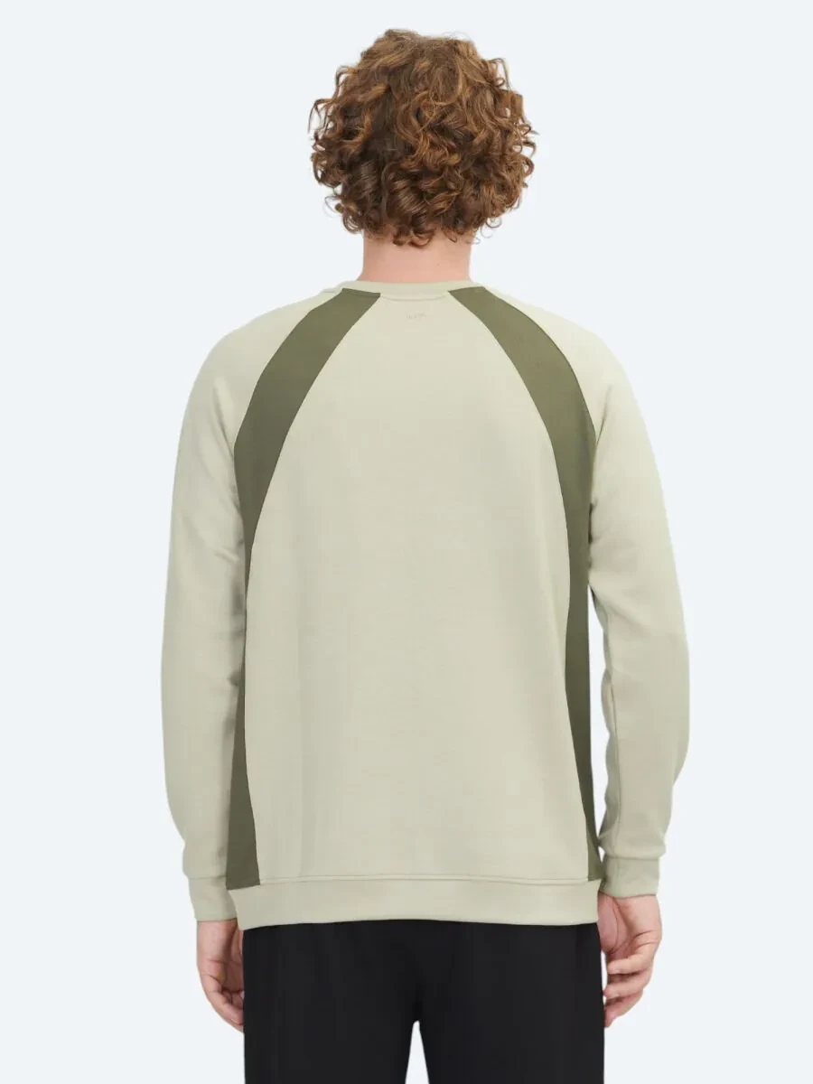 Açık Haki Bisiklet Yaka Sweatshırt - 5