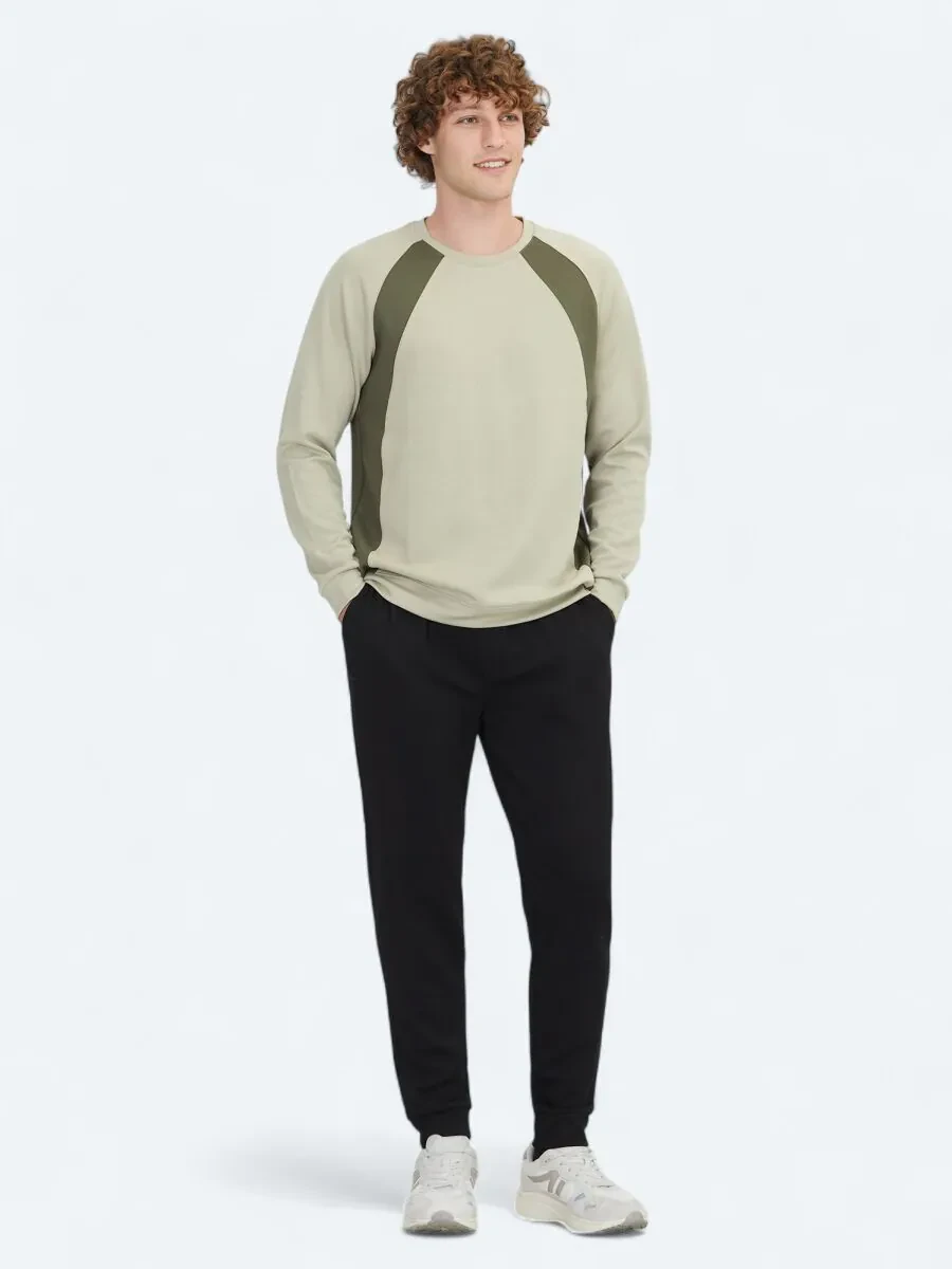 Açık Haki Bisiklet Yaka Sweatshırt - 2