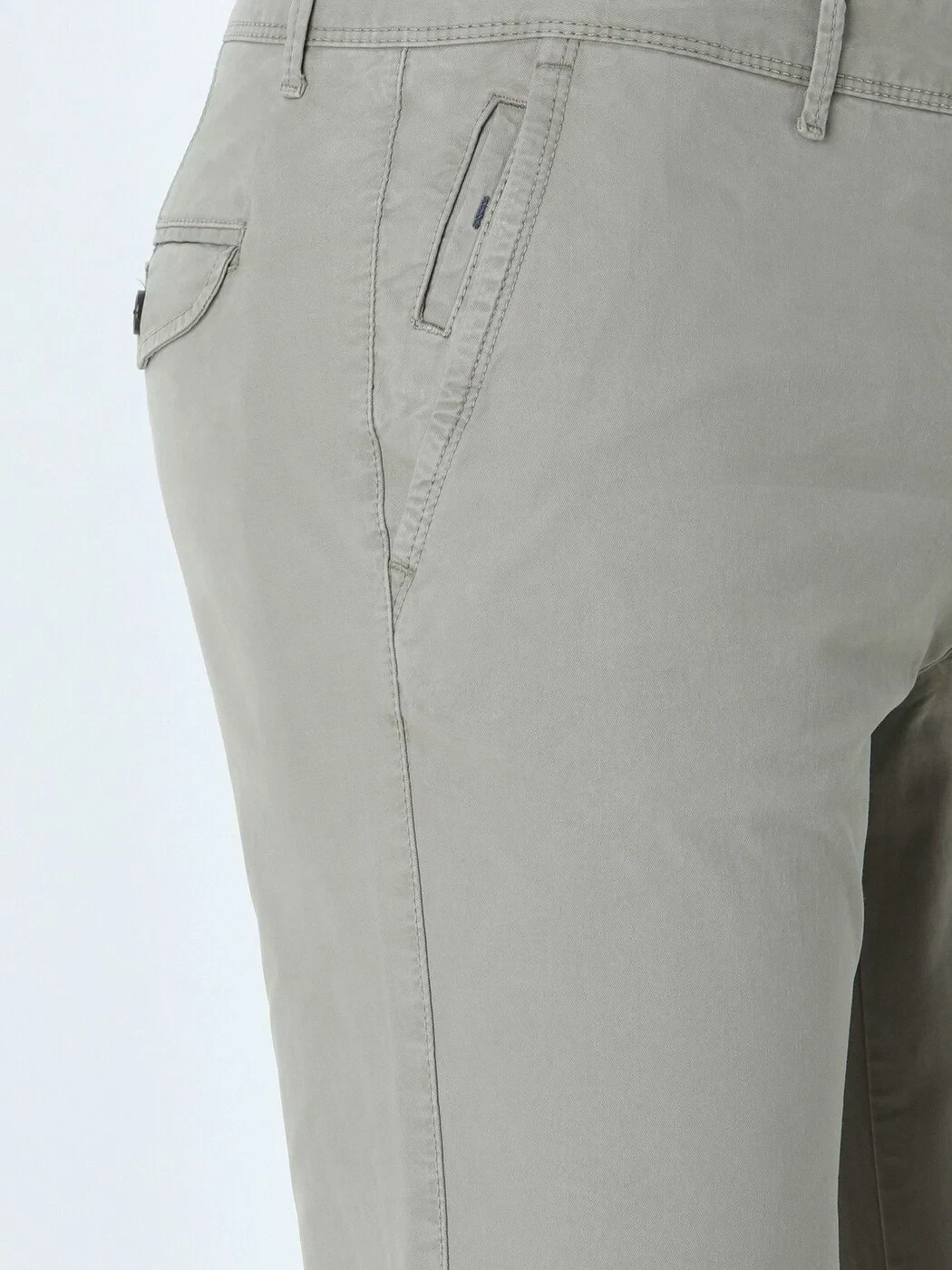 Açık Haki Dokuma Slim Fit Casual Pantolon - KİP