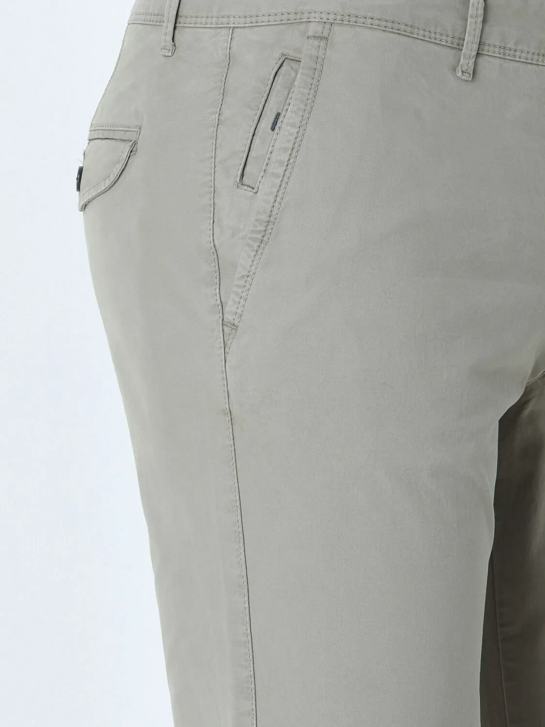 Açık Haki Dokuma Slim Fit Casual Pantolon - 2