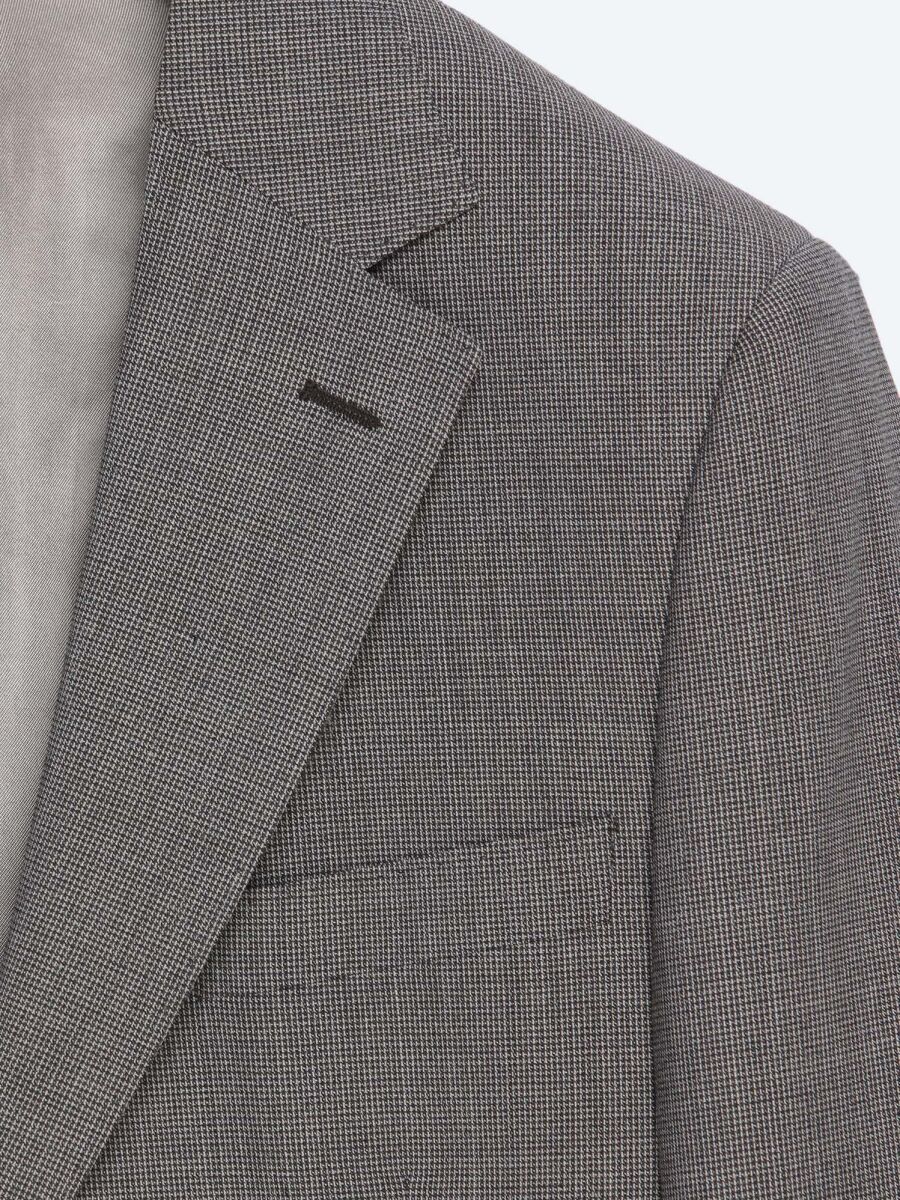 Açık Kahve Modern Fit Yün Karışımlı Takım Elbise - 8