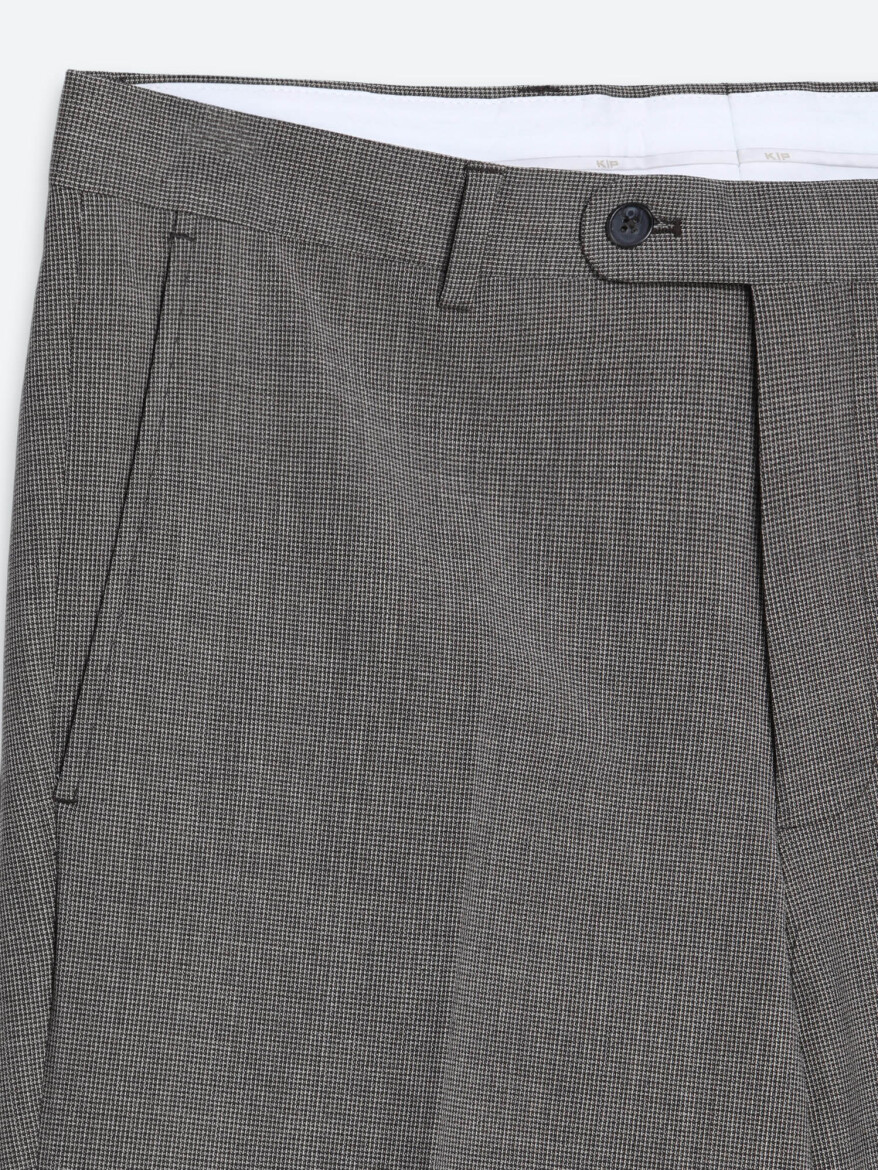 Açık Kahve Modern Fit Yün Karışımlı Takım Elbise - 10