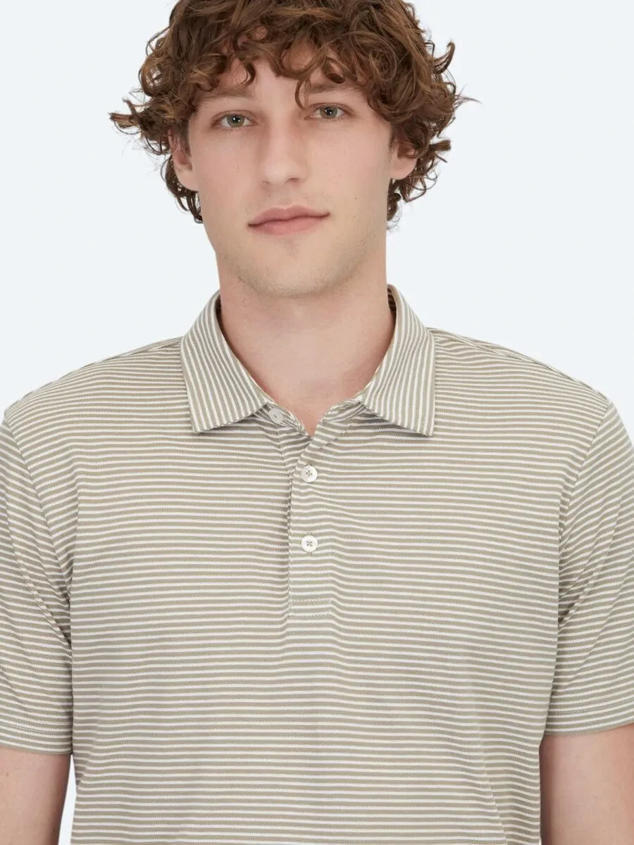 Açık Kahve Polo Yaka %100 Pamuk T-Shirt - 3