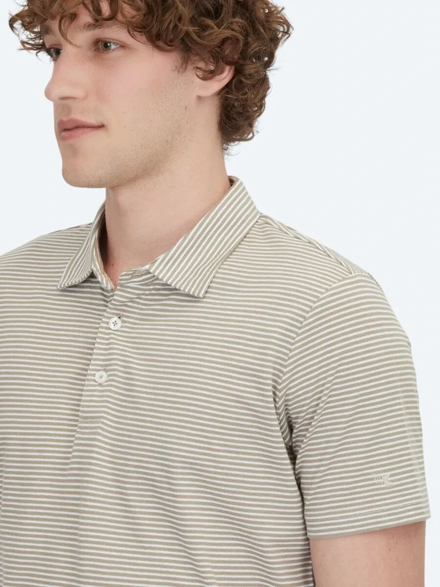 Açık Kahve Polo Yaka %100 Pamuk T-Shirt - 4