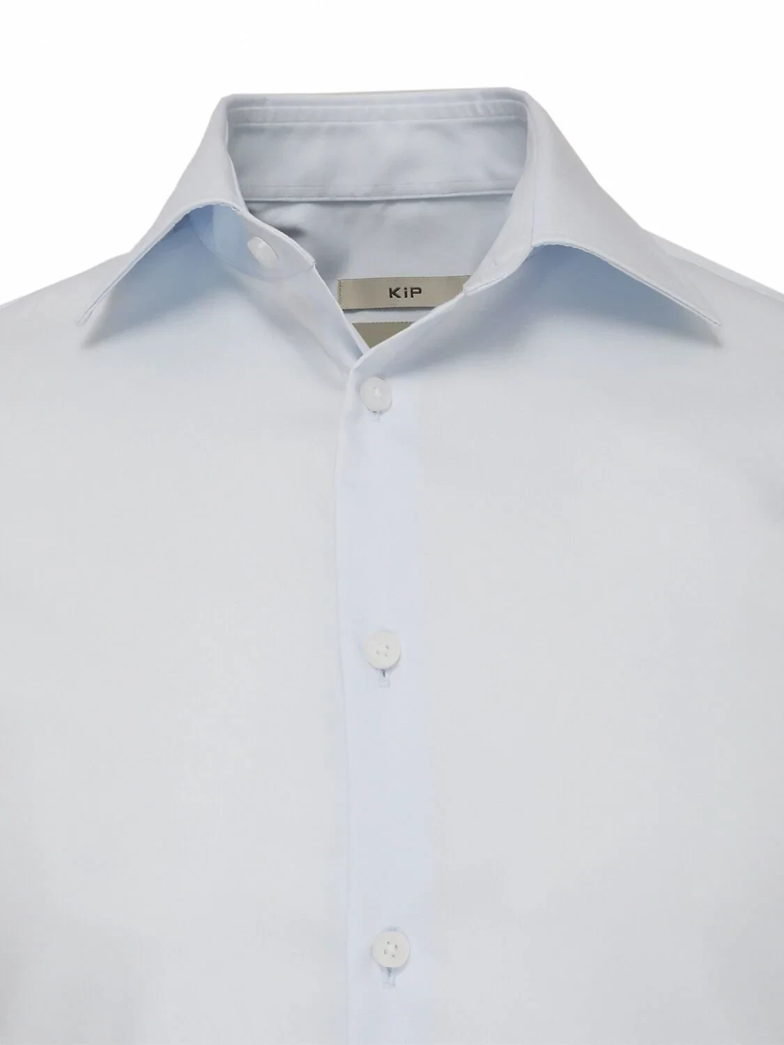Açık Mavi Düz Slim Fit Dokuma Klasik %100 Pamuk Gömlek - 2