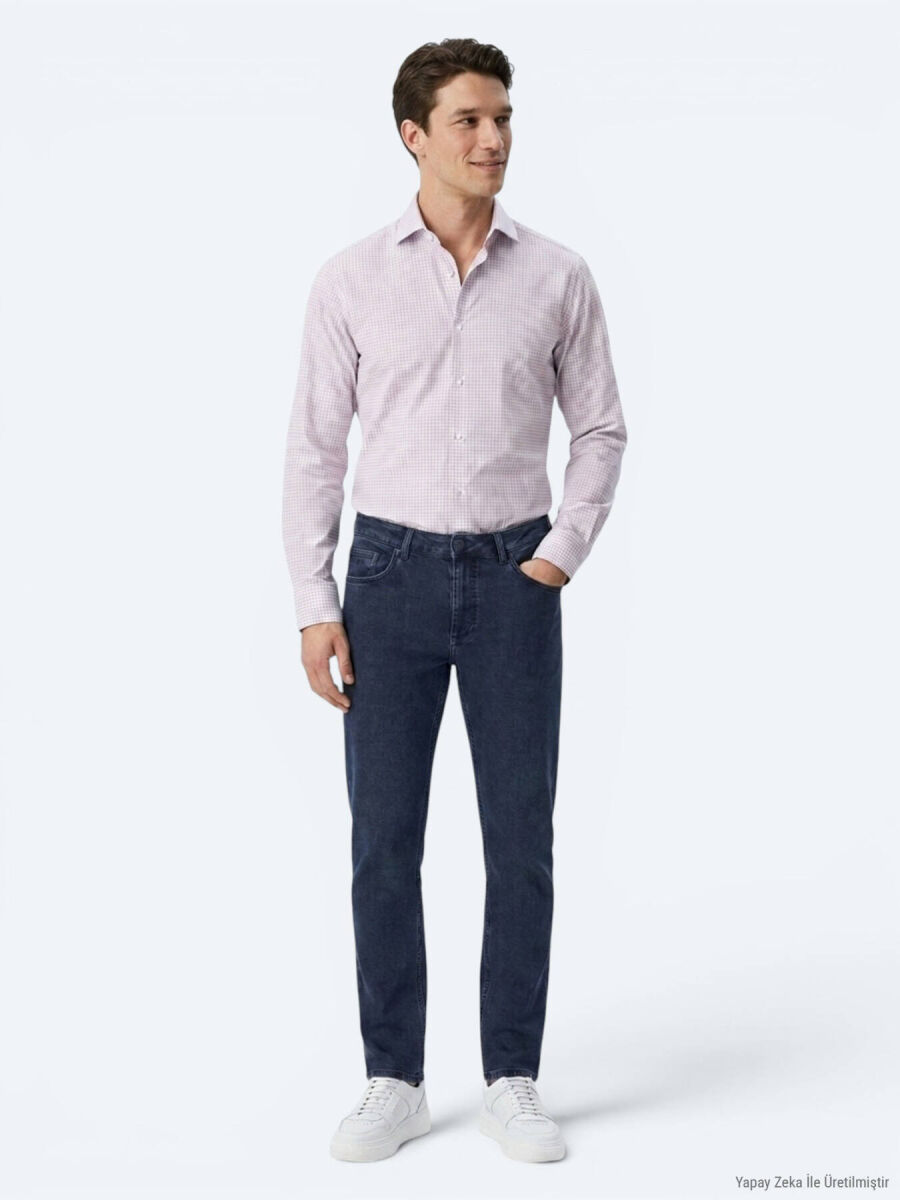 Açık Mavi Regular Fit Uzun Casual Gömlek - 2