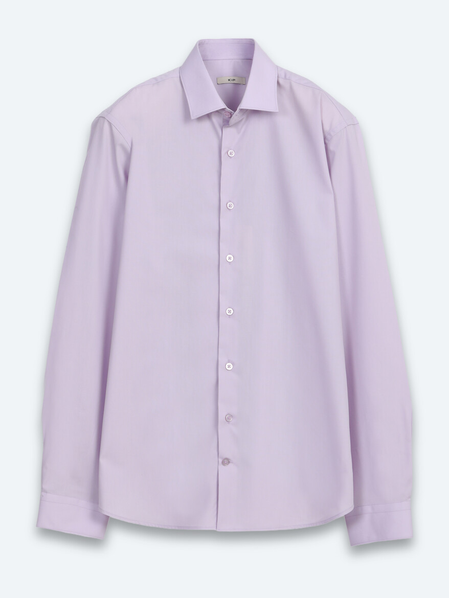 Açık Pembe Regular Fit Uzun Dokuma Casual Pamuk Karışımlı Gömlek - 6