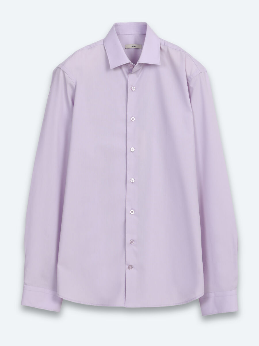 Açık Pembe Regular Fit Uzun Dokuma Casual Pamuk Karışımlı Gömlek - 6