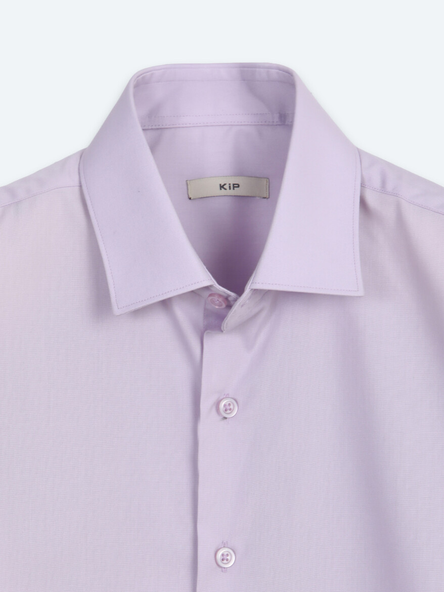 Açık Pembe Regular Fit Uzun Dokuma Casual Pamuk Karışımlı Gömlek - 7