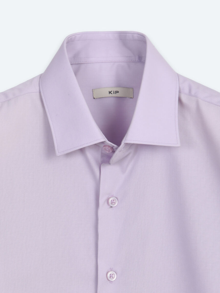 Açık Pembe Regular Fit Uzun Dokuma Casual Pamuk Karışımlı Gömlek - 7