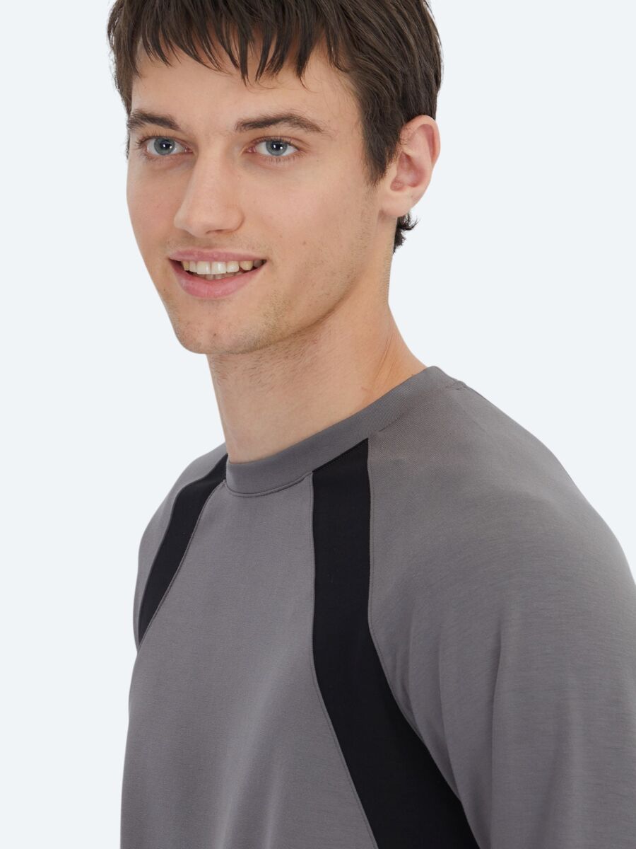 Antrasit Bisiklet Yaka Sweatshırt - 4