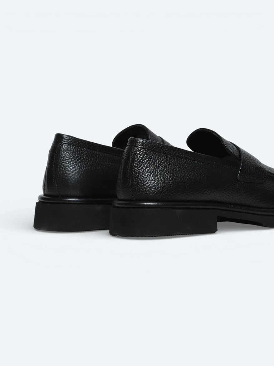 Antrasit Deri Smart Casual Ayakkabı - 5