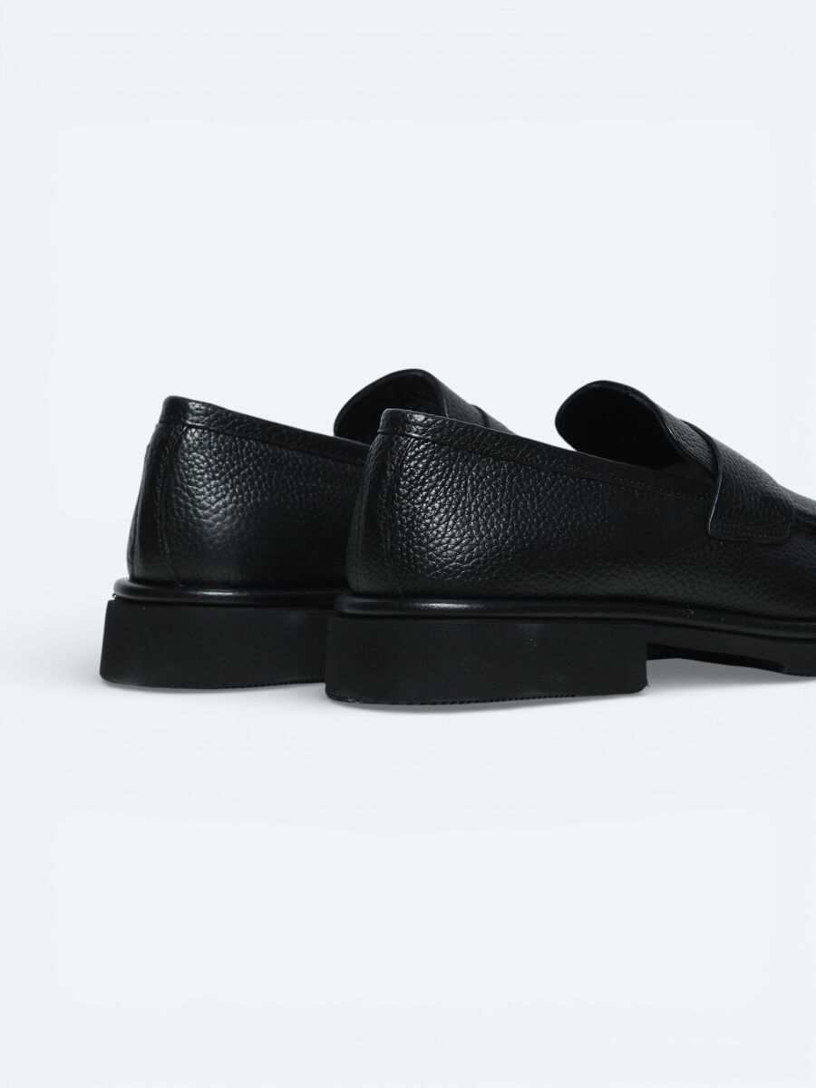 Antrasit Deri Smart Casual Ayakkabı - 5