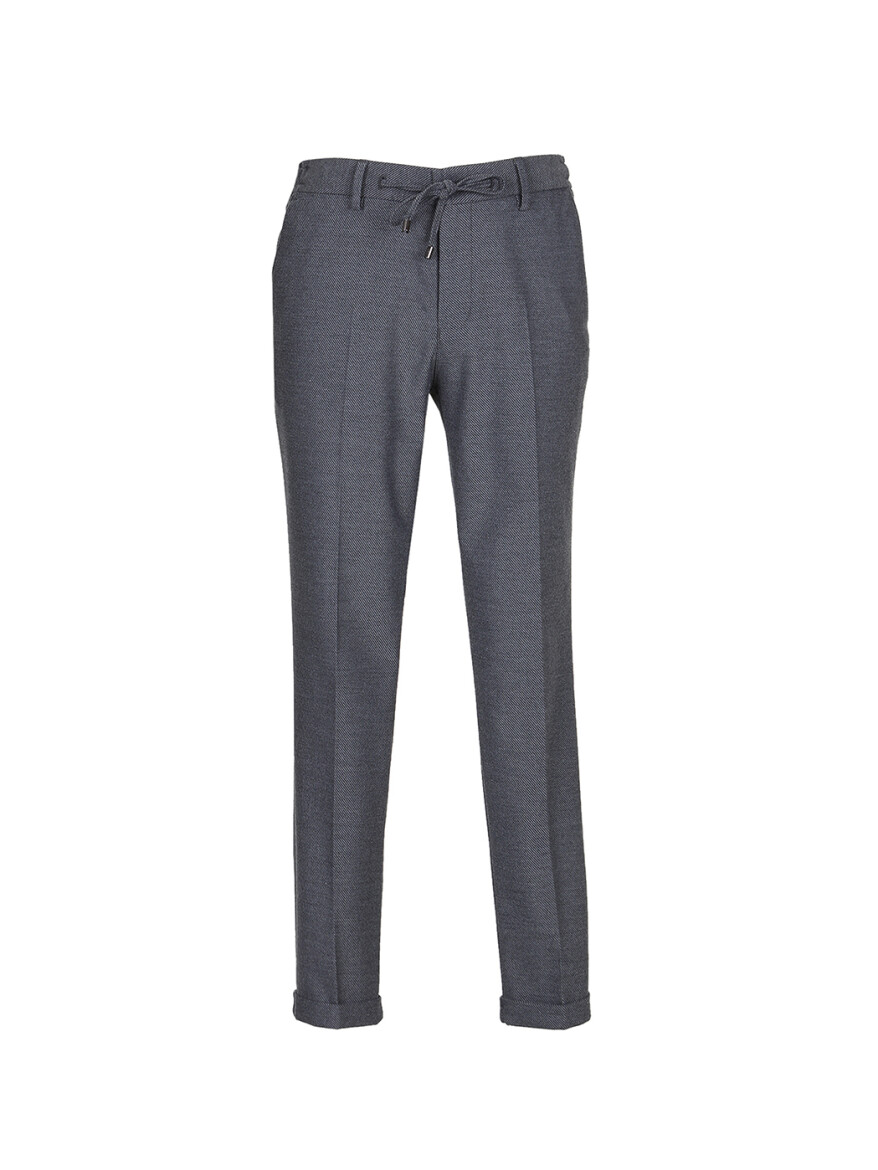 Antrasit Dokuma Jogging Fit Casual Pantolon - 5