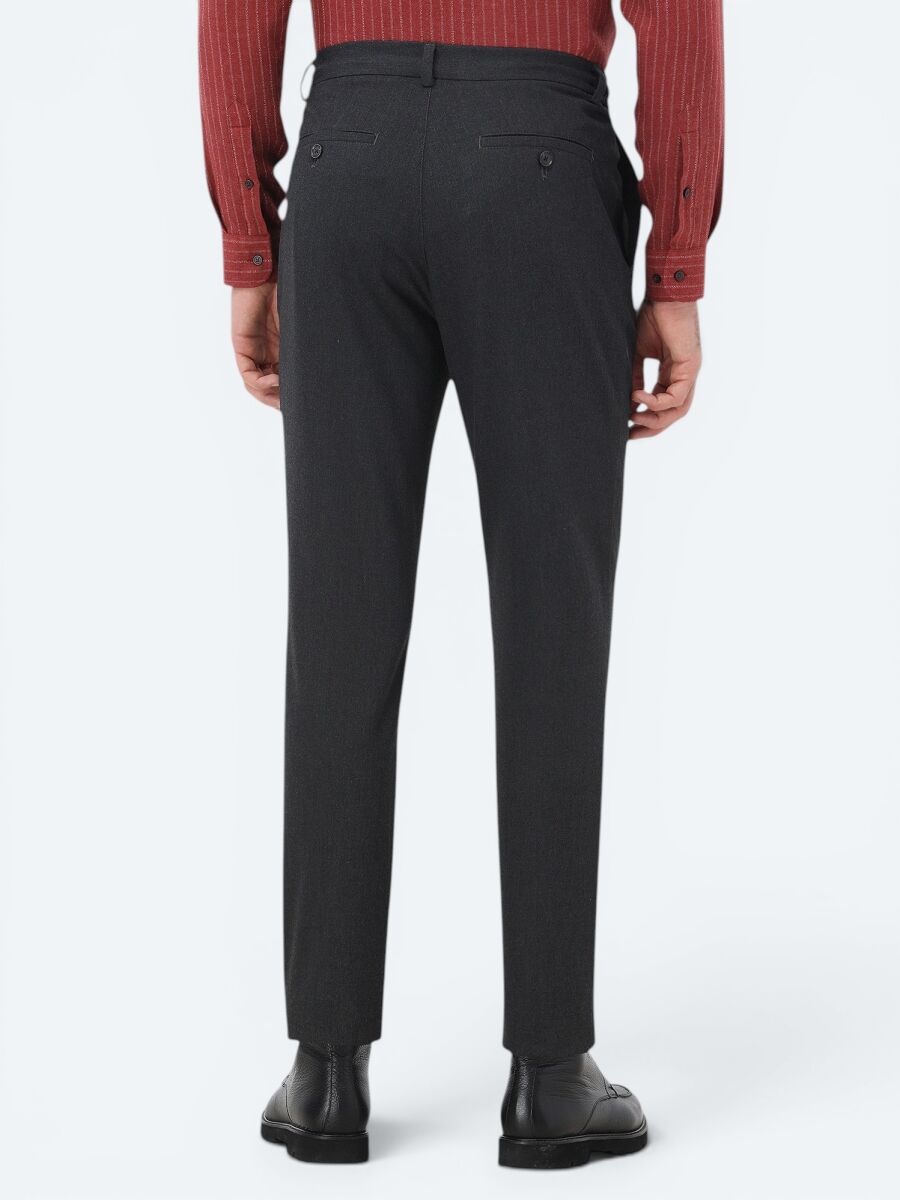Antrasit Dokuma Jogging Fit Casual Pantolon - 5