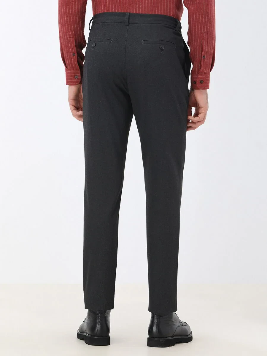 Antrasit Dokuma Jogging Fit Casual Pantolon - 5
