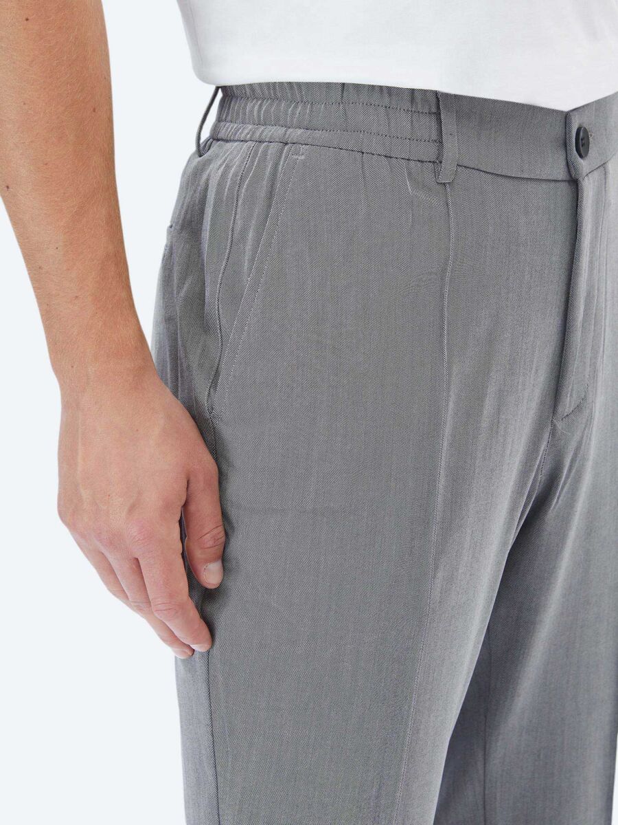 Antrasit Dokuma Jogging Fit Casual Pantolon - 4