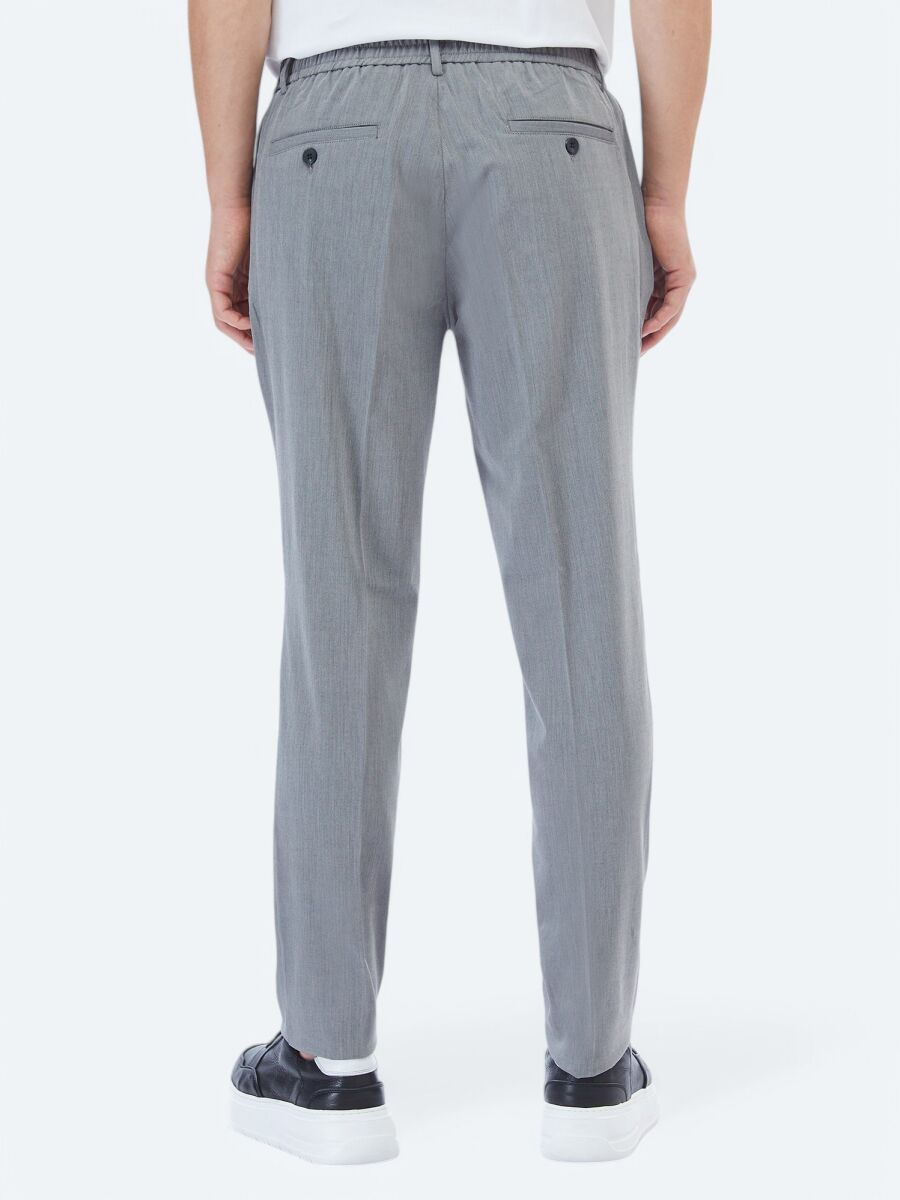 Antrasit Dokuma Jogging Fit Casual Pantolon - 5