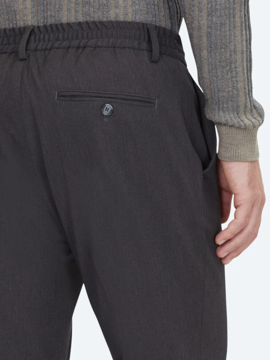 Antrasit Dokuma Jogging Fit Çevre Dostu Casual Pantolon 