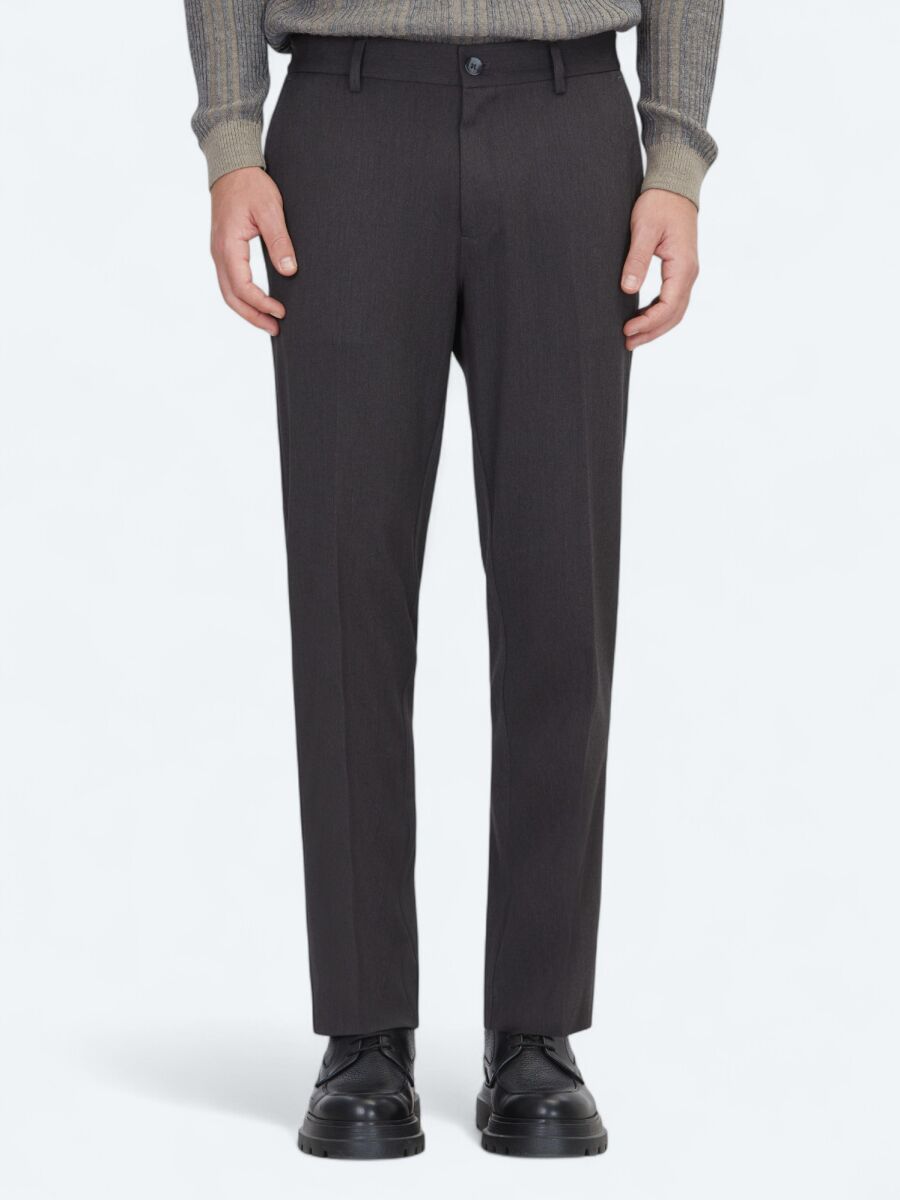 Antrasit Dokuma Jogging Fit Çevre Dostu Casual Pantolon - 2
