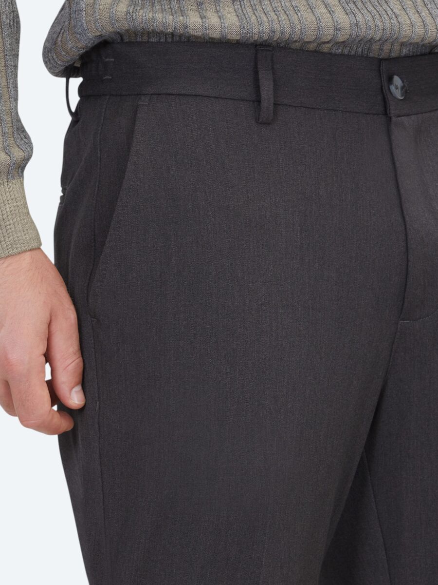 Antrasit Dokuma Jogging Fit Çevre Dostu Casual Pantolon - 3