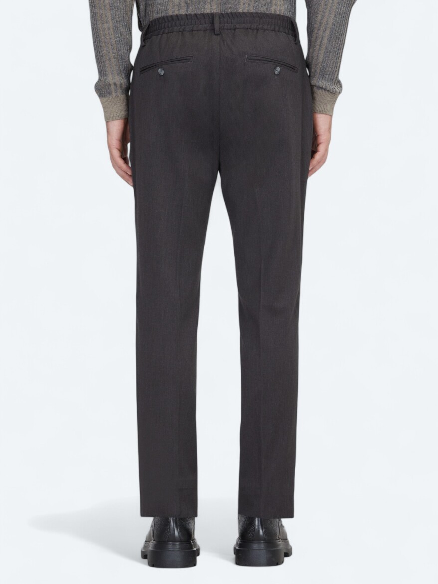 Antrasit Dokuma Jogging Fit Çevre Dostu Casual Pantolon - 5