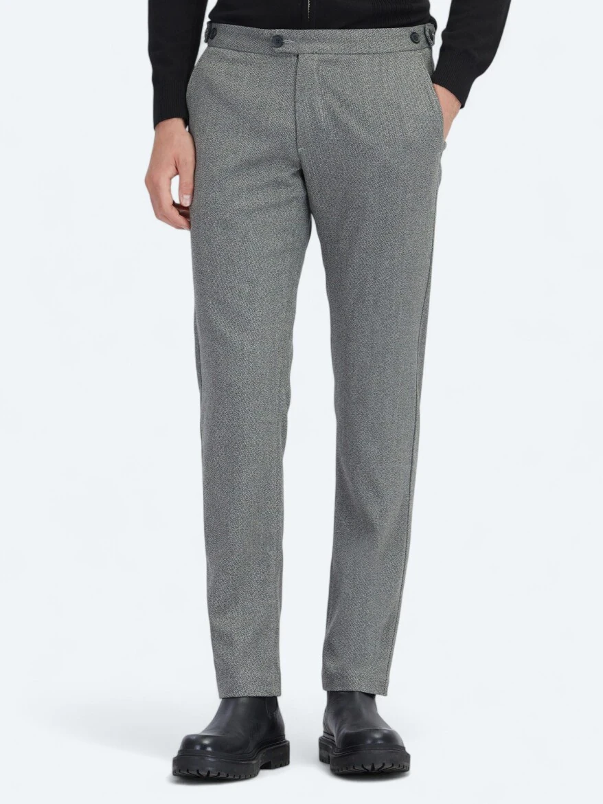 Antrasit Dokuma Regular Fit Casual Pantolon - KİP
