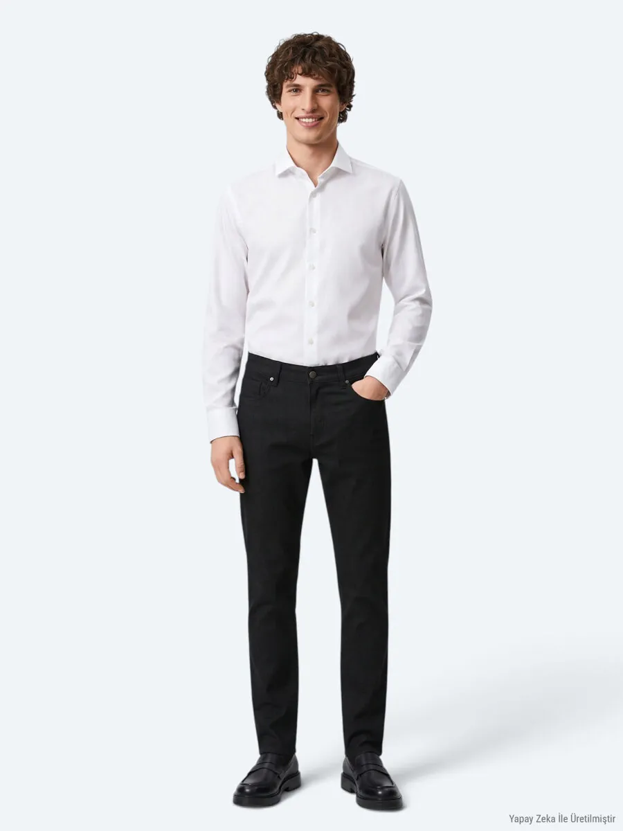 Antrasit Dokuma Regular Fit Spor Pantolon - 3