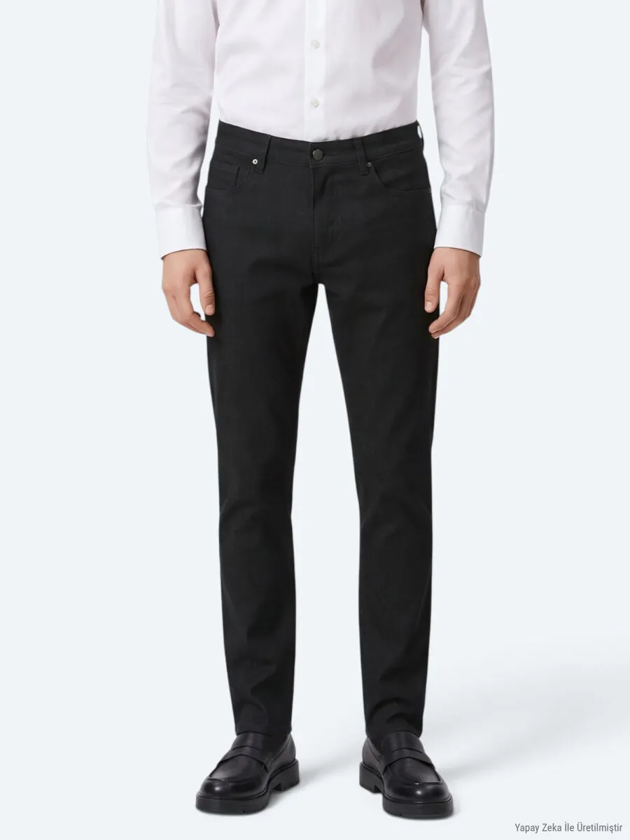 Antrasit Dokuma Regular Fit Spor Pantolon - 4